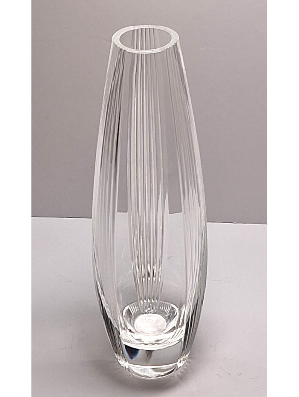 Vintage Lenox Crystal Bud Vase Triumph Collection Signed 8  Art Deco Excellent